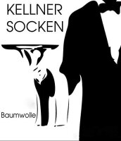 VCA Textil schwarze Socken 100 % Baumwolle Kellnersocken 5 Paar